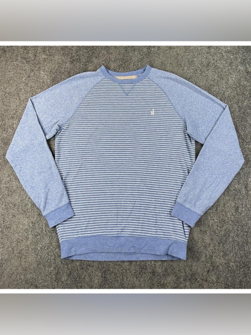 Light Blue Striped Men’s Crewneck Sweater